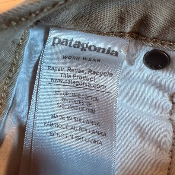 Patagonia Pants Womens Size 14 Khaki Chino Hiking Outdoor - Picture 5 of 8